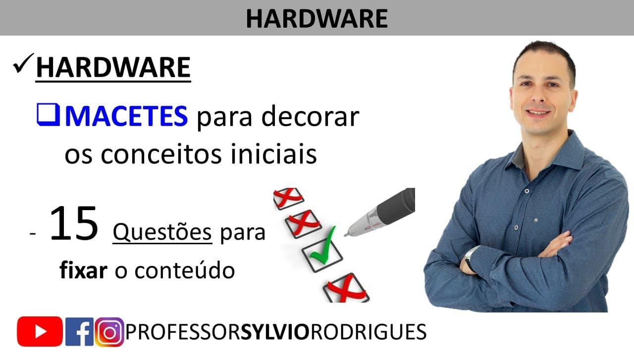 🔥 HARDWARE - Conceitos Iniciais - BIOS, Memória ROM, Hardware e Software