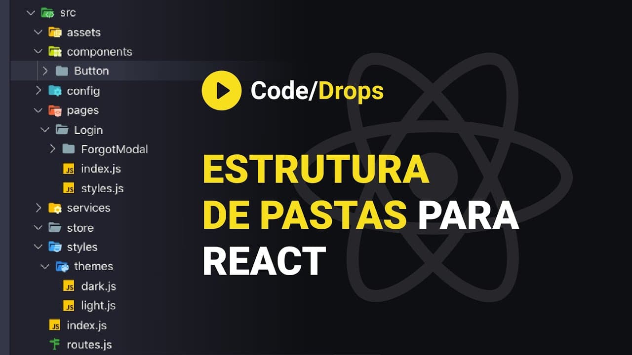 Estrutura de pastas para ReactJS/React Native | Code/Drops #02