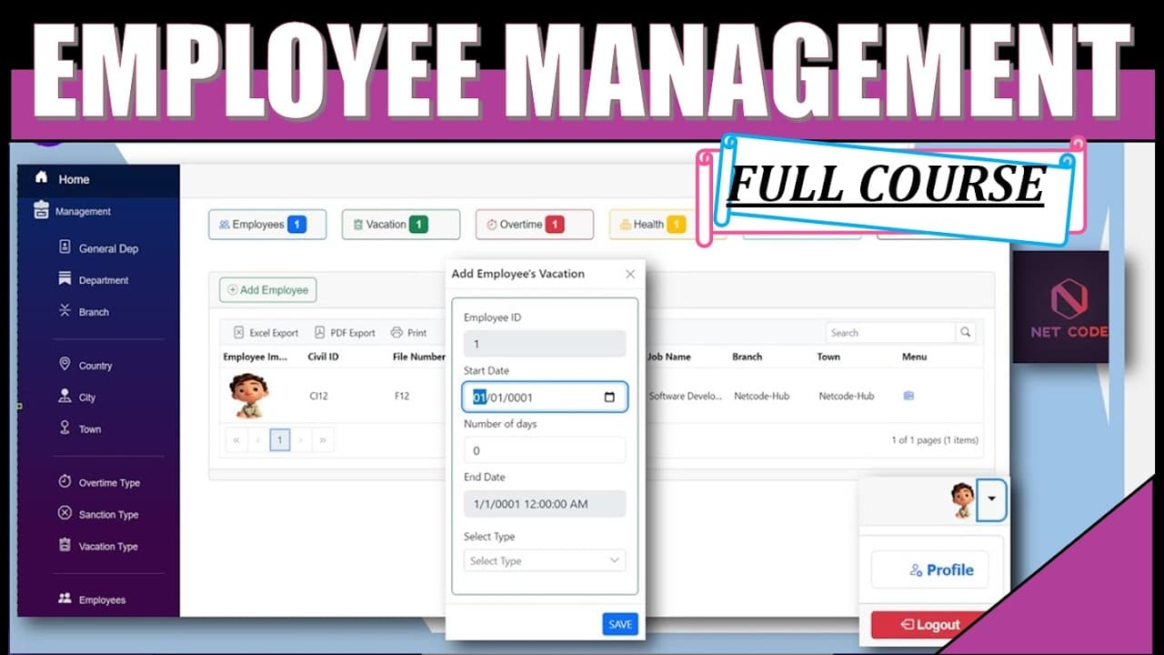 Build a Complete Employee Management System with .NET 8 Blazor WASM & API 🚀| CRUD, Print, PDF & More