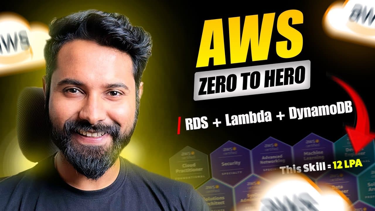 AWS RDS, DynamoDB & Lambda in 1 Video | Hands-On for Beginners (Hindi)