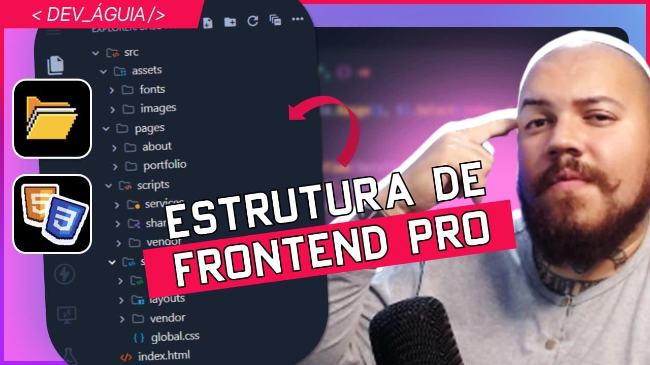 📂 Estrutura de Pastas Para Projetos Front-end (Nível Pro) - #frontendraíz